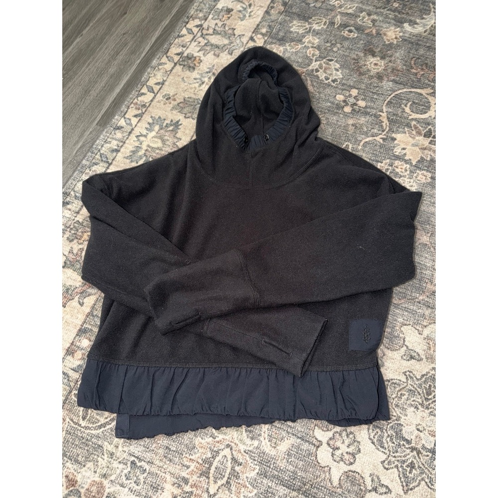 FP Movement Free People Black Fleece Hoodie Sweatshirt